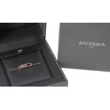 Messika by Giggi Hadid 18ct rose gold diamond bracelet, 3.7gm, 7.5" long (556910-3-A) - ** with