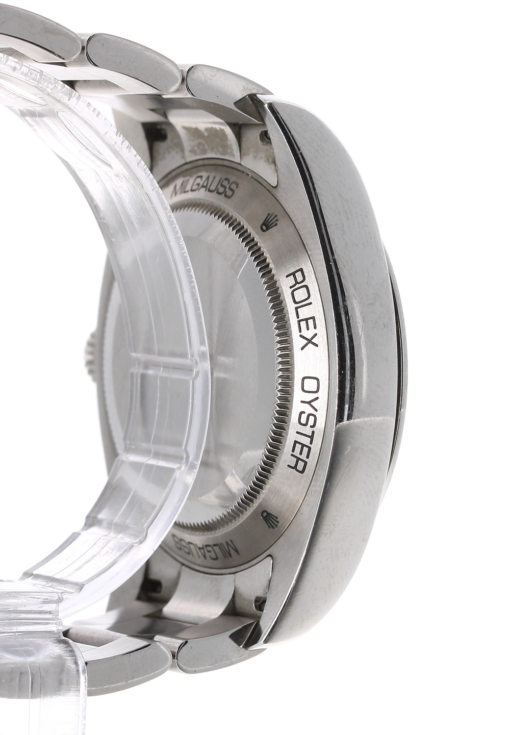 Rolex Oyster Perpetual Milgauss stainless steel gentleman's bracelet watch, ref. 116400, circa 2009, - Image 4 of 7