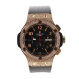 Hublot Big Bang Diamond 18ct chronograph gentleman's wristwatch, ref. 301.M, serial no, 6095xx,