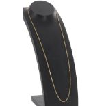 18ct yellow gold slender necklace, 4.4gm, 20" long (138008-3-A)