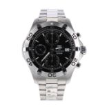 Tag Heuer Aquaracer Chronograph automatic stainless steel gentleman's bracelet watch, ref.