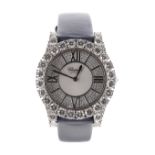 Stunning Chopard L'Heure Du Diamant 18ct white gold diamond set automatic lady's wristwatch, ref.