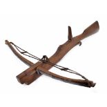 Chinese pellet/stone crossbow, Qing dynasty, 24" long, 25" wide