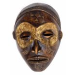 20th century African carved dance/processional mask, 14.5" high