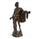 Bronzed resin classical figure after the Antique, monogrammed NF to underside and numbered 21170,