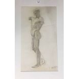 George Hodgson (1847-1921) - Three anatomical studies, all conte drawings, signed, 23" x 16.5" and
