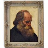 Adele Muller (early 20th century) - portrait of a bearded gentleman, signed and numbered '1025,