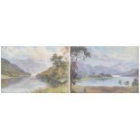 Henry Harold Vickers (English b.1851 d. Canada 1918) - Loch Awe, Scotland, and a companion Lake