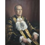 John Thomas Young Gilroy (1898-1985) - Portrait of 'Commander & Alderman Sir Robin Gillett Bart: