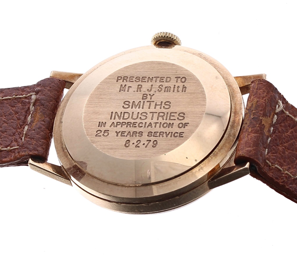 Smiths Astral 9ct day/date automatic gentleman's wristwatch, London 1977, case ref. 2214/1, circular - Image 3 of 4