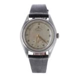 Rare Rolex Oyster Perpetual Ovettone 'bubble back' stainless steel gentleman's wristwatch, ref.