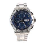 Tag Heuer Aquaracer 300m chronograph automatic stainless steel gentleman's bracelet watch, ref.