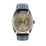 Rolex Oyster Perpetual Datejust gold and stainless steel gentleman's wristwatch, ref. 1601, circa
