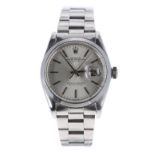 Rolex Oyster Perpetual Date stainless steel gentleman's bracelet watch, ref. 1500, circa 1978,