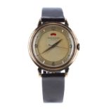 Jaeger-LeCoultre 9ct automatic 'bumper' gentleman's wristwatch, London 1954, case no. 127xx,