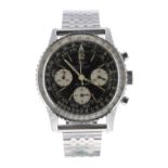 Breitling Navitimer chronograph stainless steel gentleman's wristwatch, ref. 806, circa 1966, serial