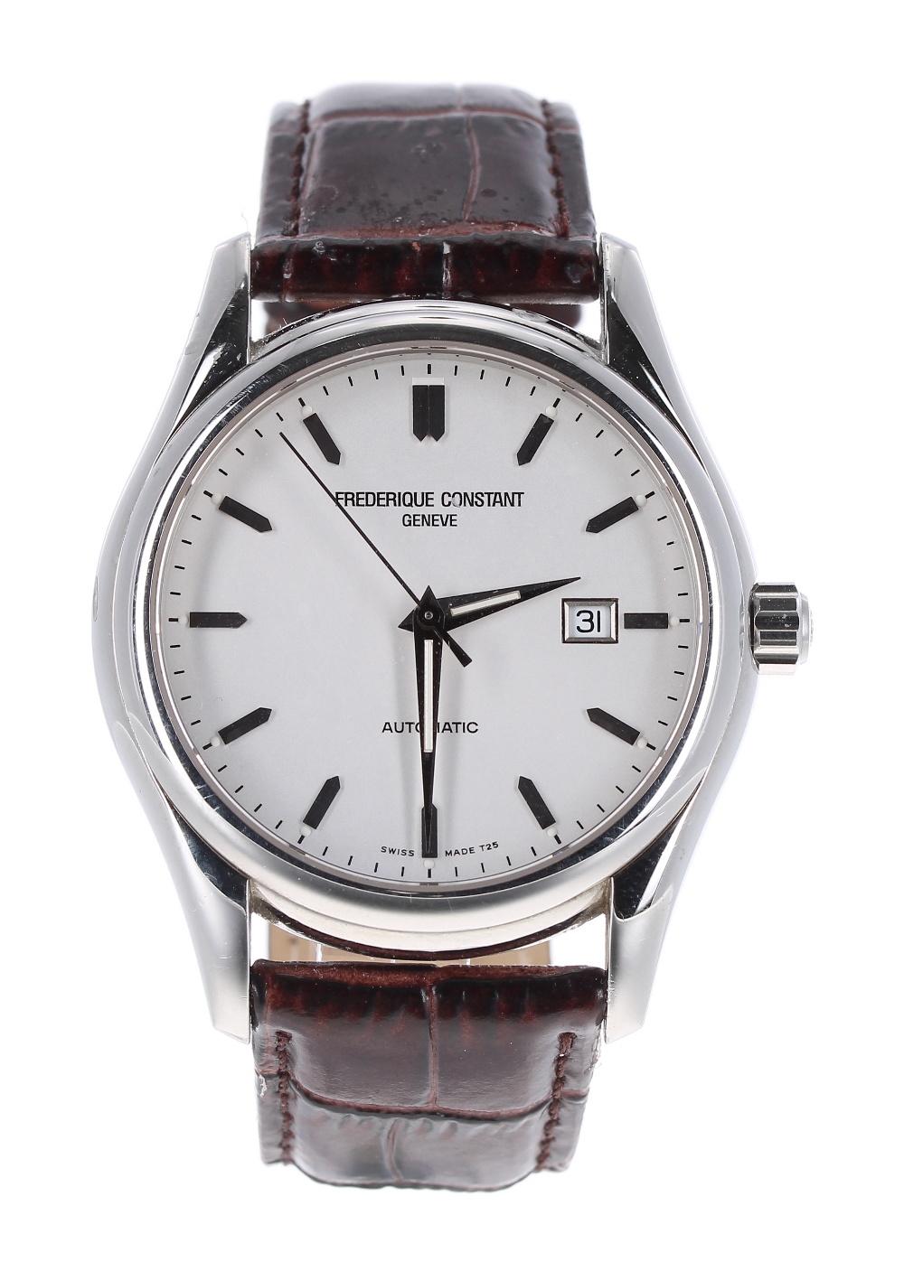 Frederique Constant Clear Vision automatic stainless steel gentleman's wristwatch, ref. FC-303X6B4/