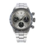 Rare and Fine Rolex Cosmograph Daytona stainless steel gentleman's bracelet watch, ref. 6265/6262,