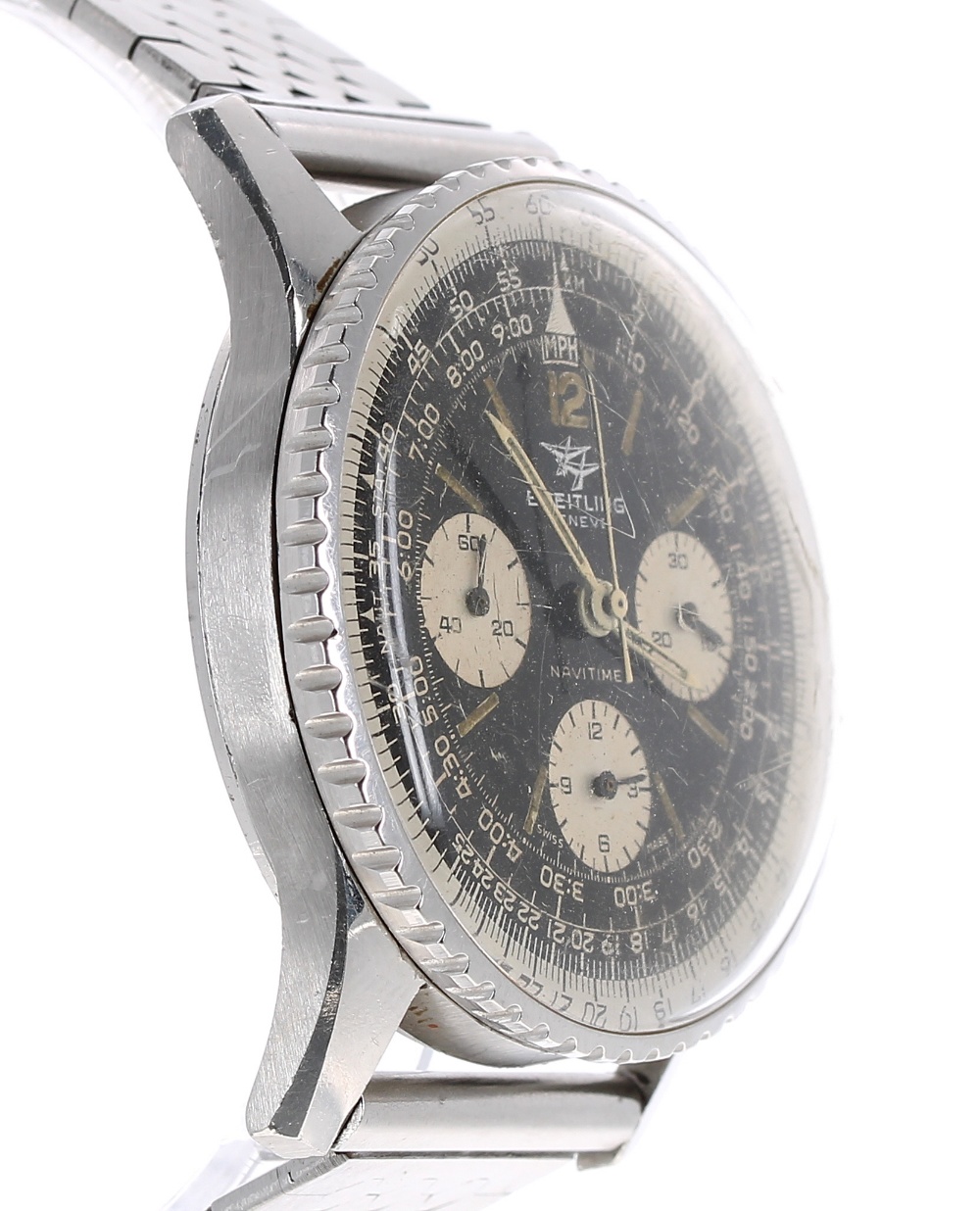 Breitling Navitimer chronograph stainless steel gentleman's wristwatch, ref. 806, circa 1966, serial - Image 3 of 5