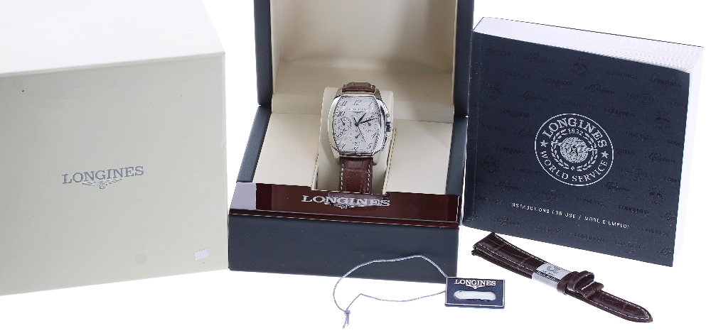 Longines Evidenza chronograph automatic stainless steel gentleman's wristwatch, ref. ref. L2.643