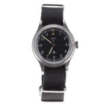 Smiths British Military Army issue stainless steel gentleman's wristwatch, circa 1968, circular