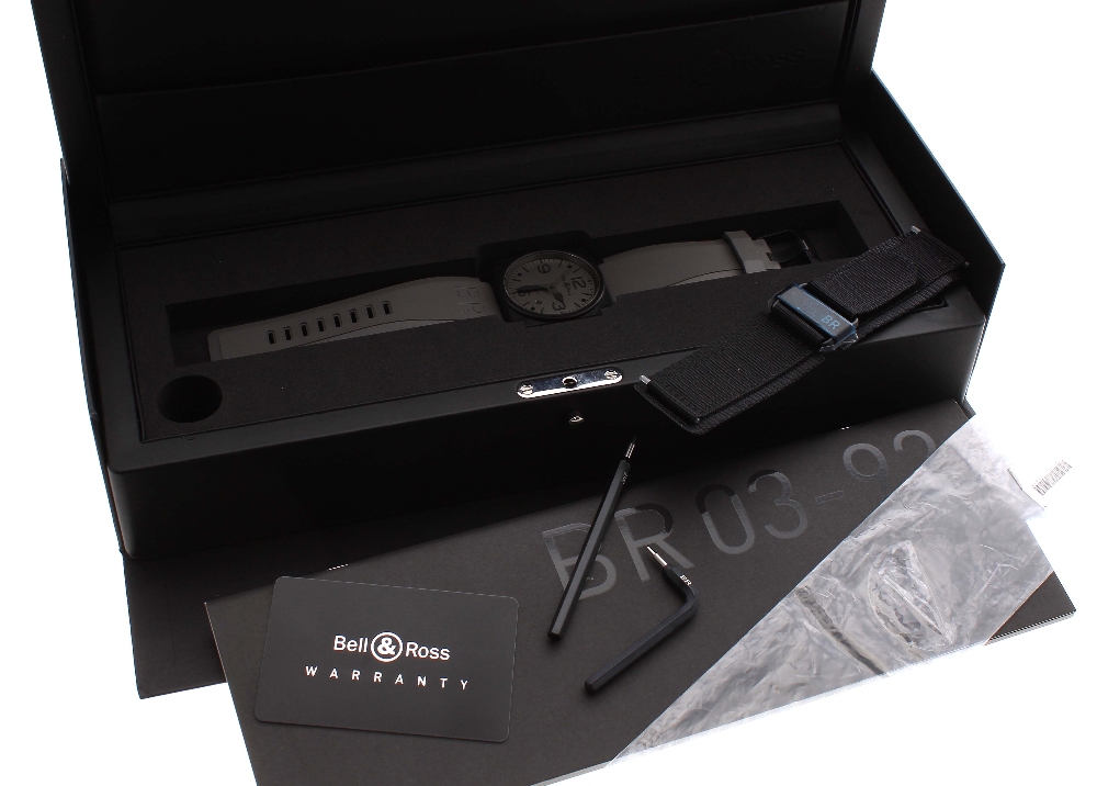 Bell & Ross BR 03-92 Aviation Type / Military Spec. automatic square black stainless steel