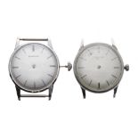 Two Longines stainless steel gentlemen's wristwatches for repair, 32mm (2)