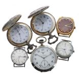 Three gentleman's wristwatches to include AWA, Phenix and Rof; together with a Cortebert chrome