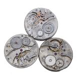 Hamilton cal. 923 lever pocket watch movement; together with a Illinois Watch Co. Springfield