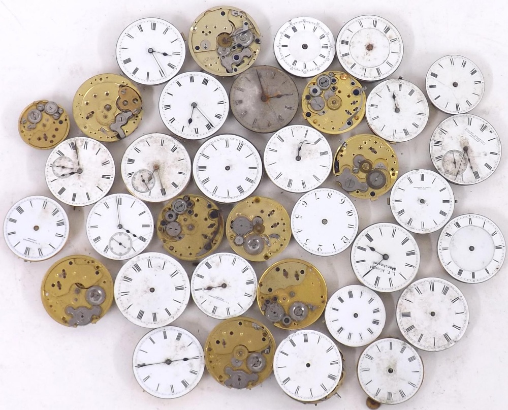 Selection of wristwatch and fob watch movements principally for repair (35 approx) - Image 2 of 2