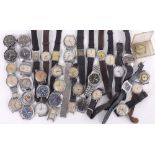 Quantity of gentleman's wristwatches principally for repair to include two digital wristwatches