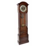 Good rare Bentley electric longcase earth driven master clock with switch mechanism, the 11.25"