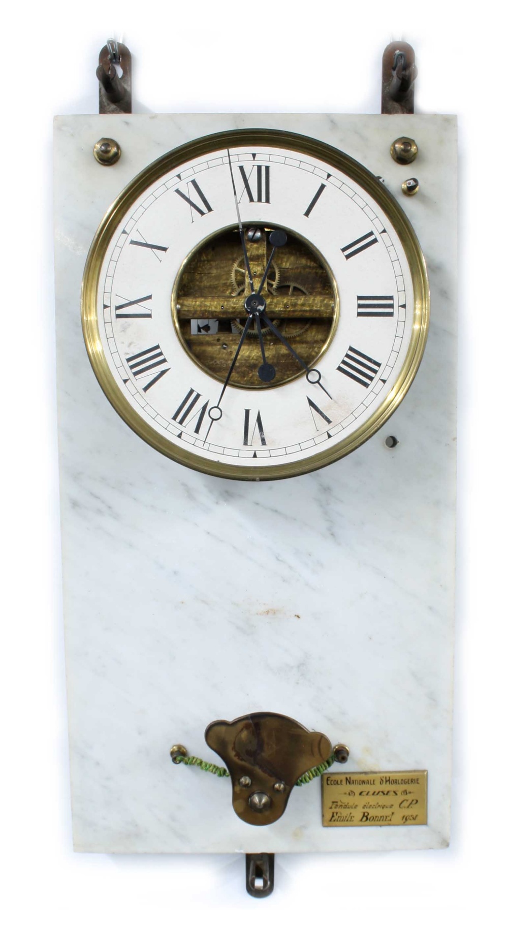 Cluse electric wall clock the 6.5" white chapter ring enclosing a skeletonised centre with centre - Image 2 of 2