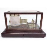 Oak cased barograph signed G. Gartwright & Son, Fishergate, Preston, within a glazed case fitted