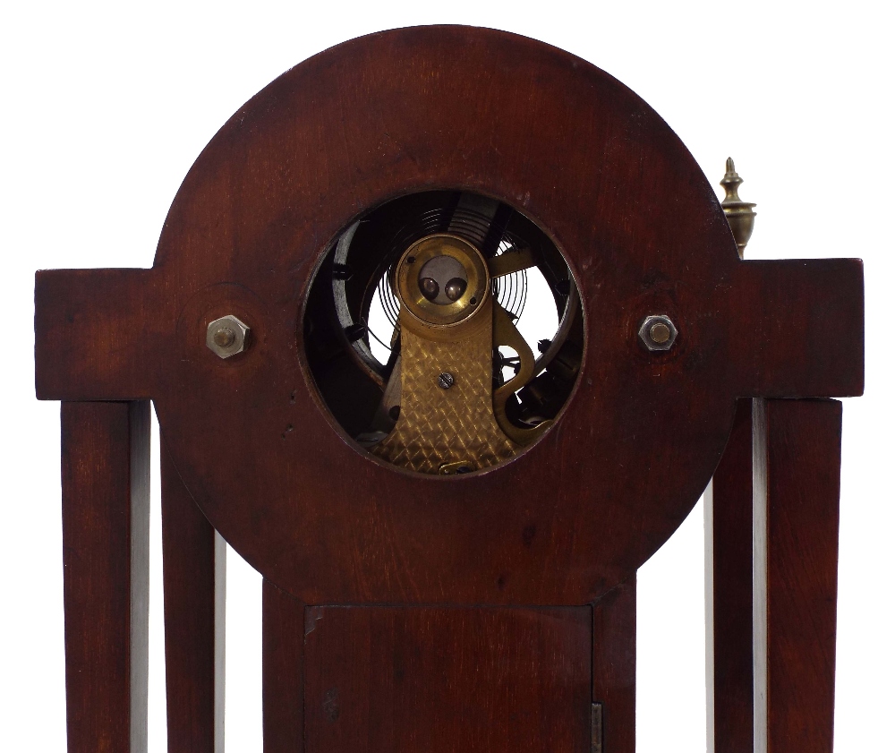 Eureka electric mantel clock, the 4.25" cream chapter ring enclosing a skeletonised centre inscribed - Image 4 of 4