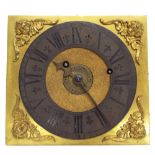 Rare Italian single fusee bracket clock movement with alarm, signed Ganzinotto Genoua on the