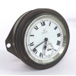 Coventry Astral 8 day English lever marine bulkhead clock, the signed 2.25'' dial with Roman