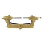 Large cased brass and steel depthing tool, 11.5" long