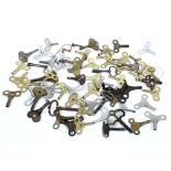 Large quantity of clock winding keys (approx 50)