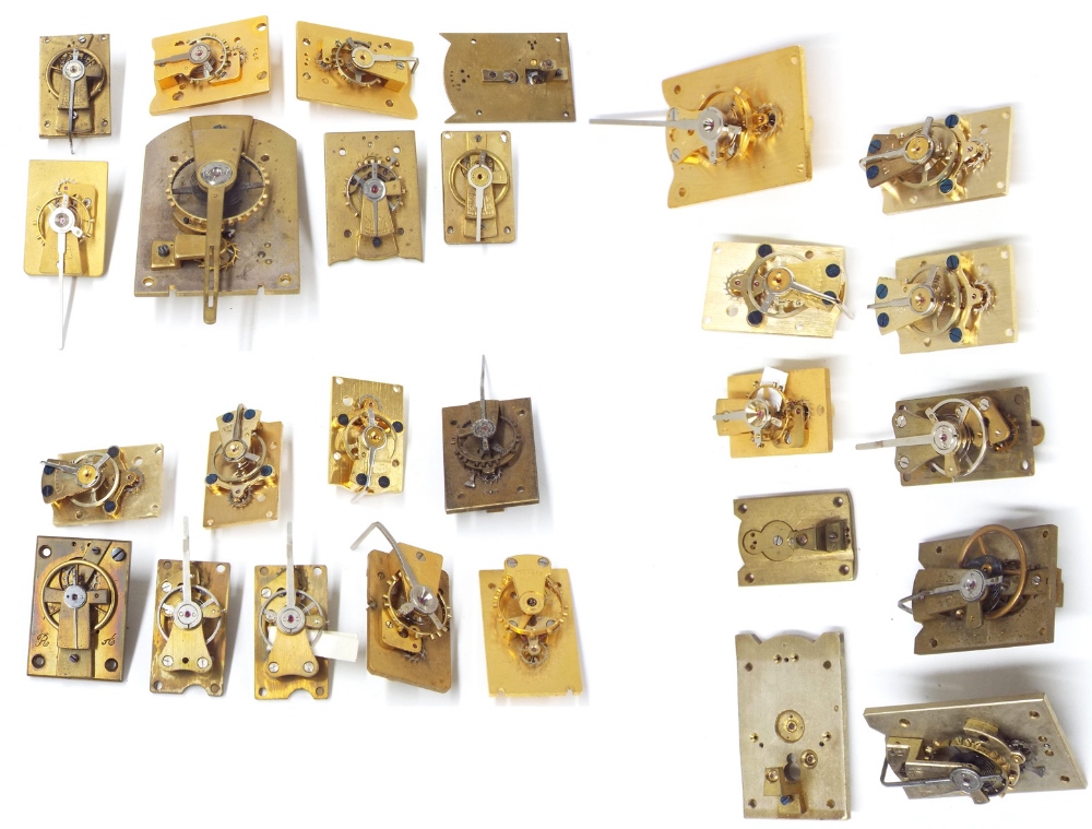 Quantity of various size platform escapements (over 25)