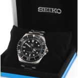 Seiko 5 Sports automatic stainless steel gentleman's bracelet watch, ref. 7S36-03C0, circular