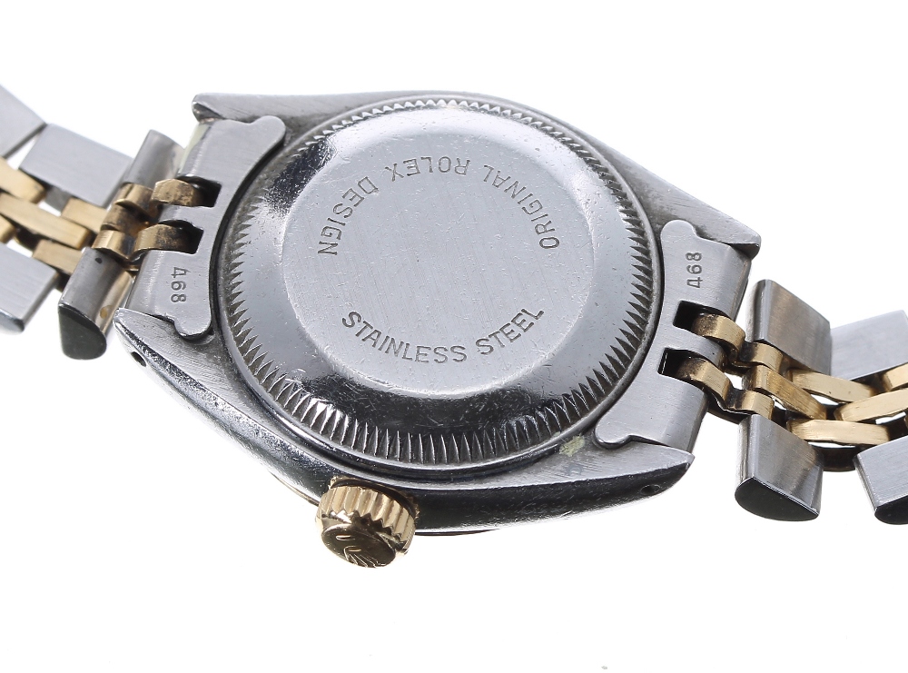 Rolex Oyster Perpetual Datejust gold and stainless steel lady's bracelet watch, ref. 6917, circa - Image 2 of 3