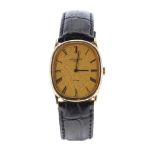 Patek Philippe Ellipse 18ct gentleman's wristwatch, ref. 3846, circa 1970s, the oval gilt textured