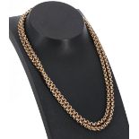 9ct belcher link necklace, 11.5gm, 26" long