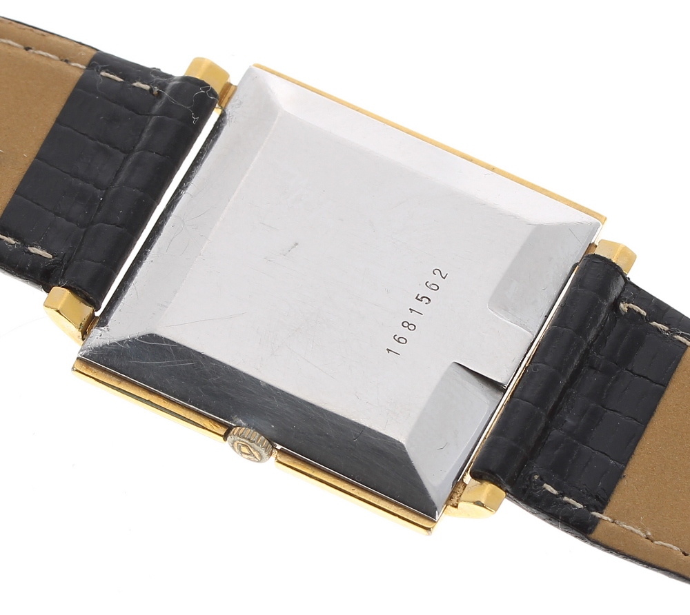 Zodiac square cased gold plated and stainless steel gentleman's wristwatch, ref. 523 011, square - Image 2 of 3