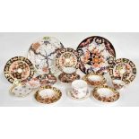Royal Crown Derby - collection of assorted tea wares including Imari pattern trio and further