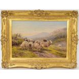 William Vivian Tippet (1833-1910) - Sheep in a mountainous landscape, signed and indistinctly dated,