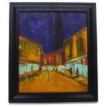 Paul Bassingthwaighte (20th/21st century) - 'Blackpool Tower, Night', inscribed with the artist's