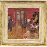 Bernard Dunstan RA, NEAC, RWA (1920-2017) - 'In The National Gallery', signed with the artist's