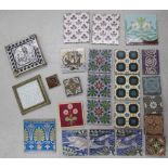 Good collection of Victorian and later tiles, primarily Mintons